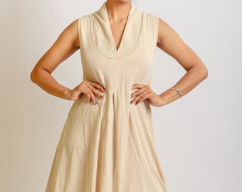 Freya Flared Tunic / Top - Yoga / Loungewear in our natural organic bamboo cotton mix fabric