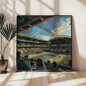Wimbledon Centre Court 2 - Tennis Digital Art Print Poster