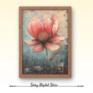 Pink Wall Art, Flower Print, Floral Wall Art, Floral Print, Pink Prints, Wall Decor, Flowers Art, Digital Print, Digital Download, Prints