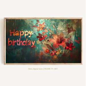 Anniversaire d&#39;art TV cadre Samsung, joyeux anniversaire art TV cadre, fête d&#39;anniversaire Art TV Samsung, téléchargement numérique pour cadre Samsung