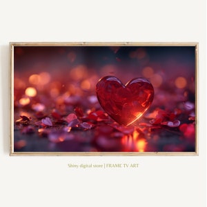 Valentine&#39;s Day Frame TV Art File |Love in Frames |Heart Felt entertainment | Tv Love story |Visual Romance | abstract colors | TV V024