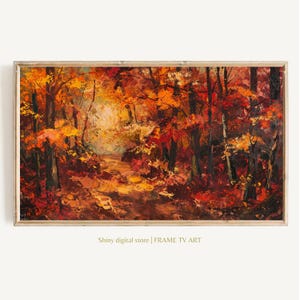 Frame Tv Art Fall Vintage Impressioinst Painting Digital