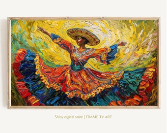 希少 メキシカン フィエスタ 額入りアート メキシコの絵画、メキシコの