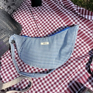 sac à carreaux, sac vichy, sac à bandoulière, sac à bandoulière, sac durable fait main, sac de tous les jours