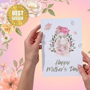 Tarjeta del Día de la Madre Imprimible - Regalo Único para Mamá - Descarga Instantánea Regalo Personalizado - Presente Especial para Mamá Tarjeta del Día de la Madre para Imprimir