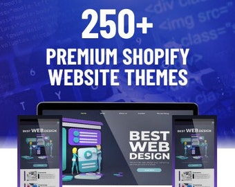 250+ Shopify Premium Themes - Website Design Themes - E-commerce Website - Yoga Website - Portfolio Website - Premium Website Themes Shopify