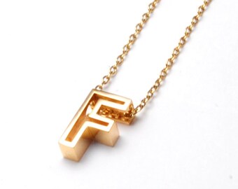F Letter Pendant (Necklace)