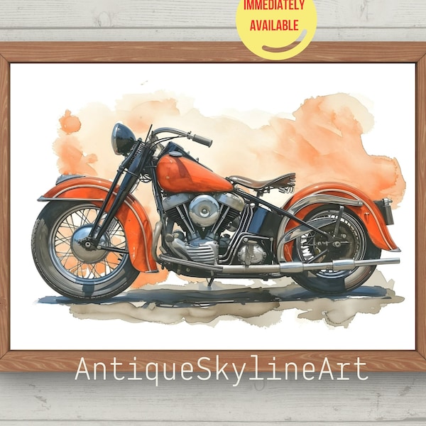 Motorcycle Art - Etsy