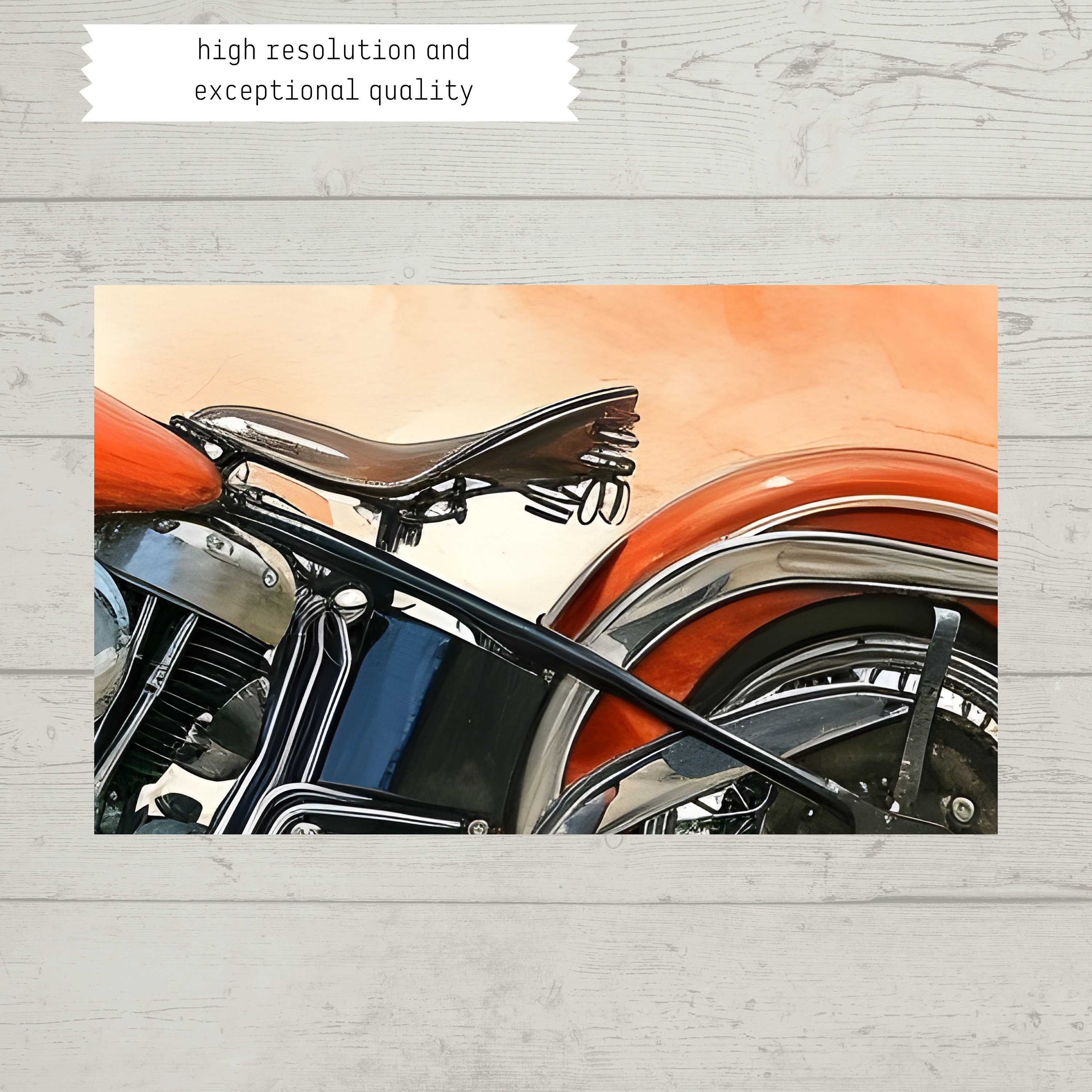 Printable Motorcycle Illustration, Rider's Motorcycle , Download, Printable Wall Art, Legendary ...