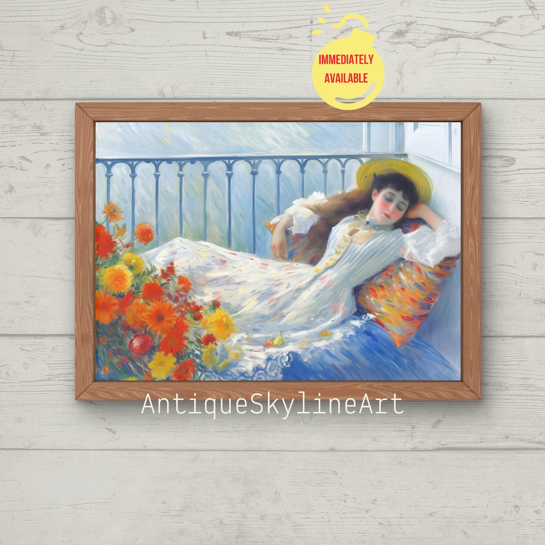 Vintage Portrait of a Sleeping Woman | Oil Painting Tired Woman ...