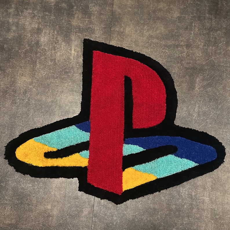 Small Ps4 Rug Playstation Logo Rug Video Game Rug Gaming Rug PS2 Rug Boys Room Rug ...