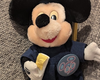 Disney Mickey Mouse Graduation 96 Standing Toy.  11"