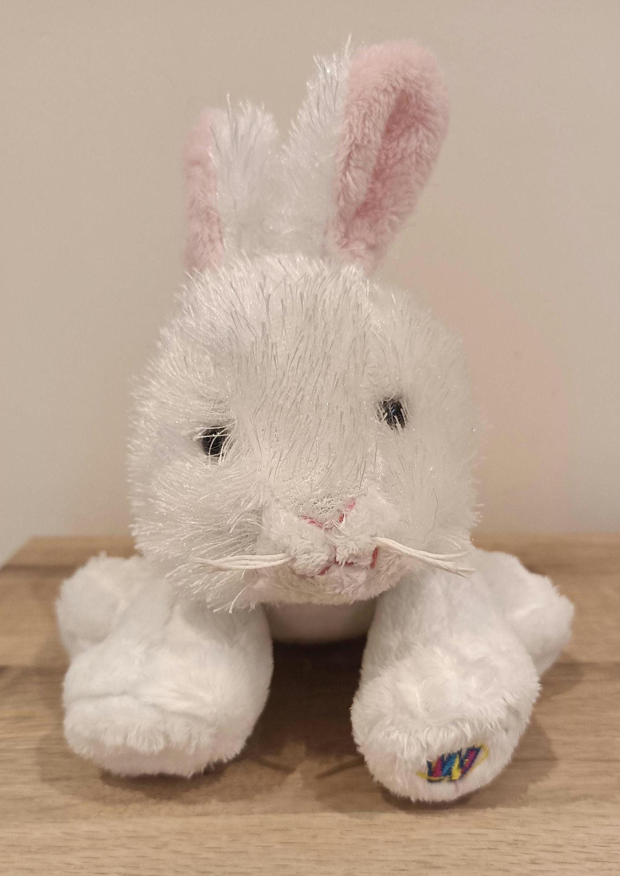 Lil' Kinz Webkinz Rabbit Plush Toy, Fuzzy White Bunny, 8