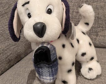 ダルメシアン犬ぬいぐるみ ラス作 ぽっちゃり丸い斑点 リル ダッパー