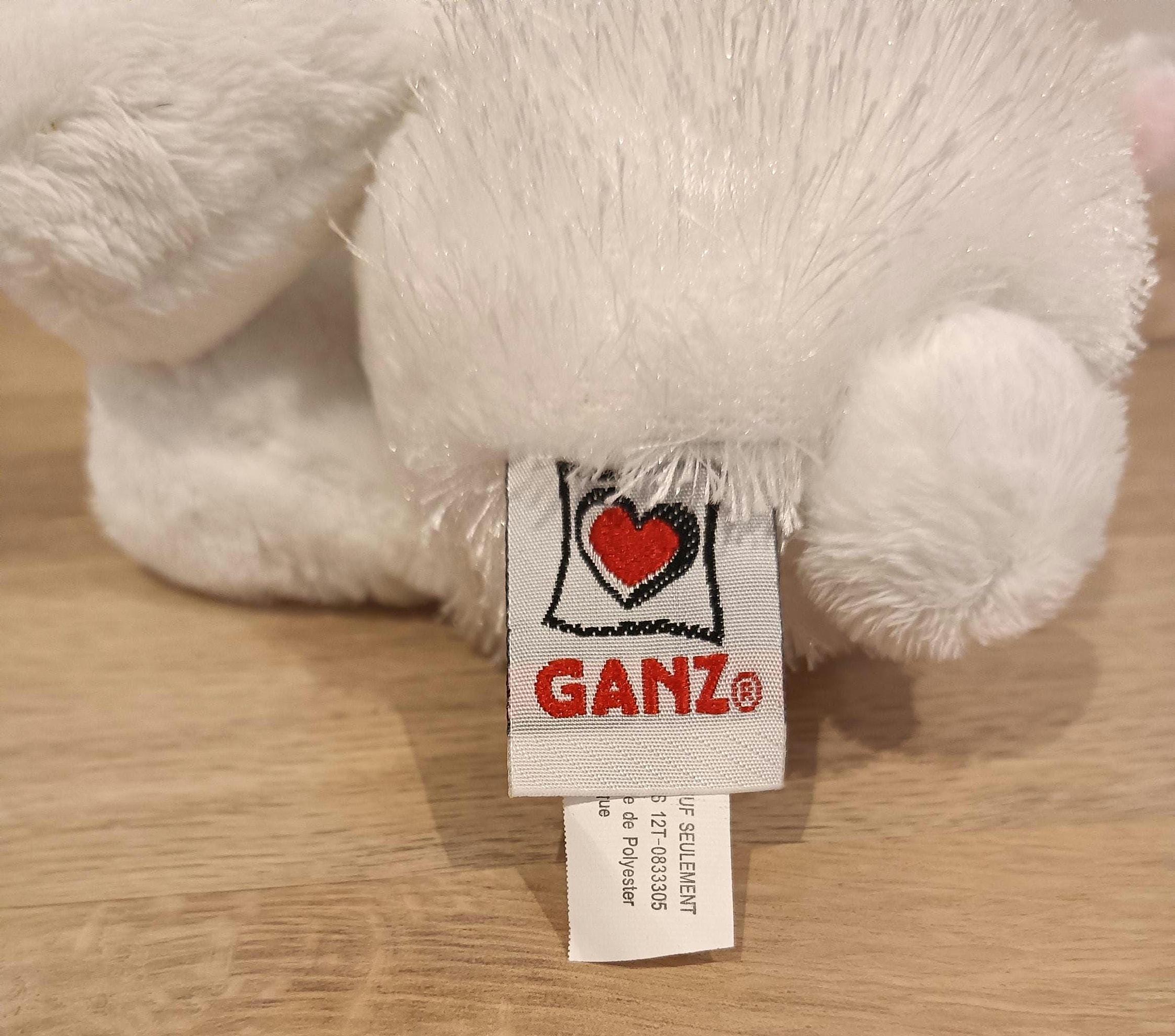 Lil' Kinz Webkinz Rabbit Plush Toy, Fuzzy White Bunny, 8
