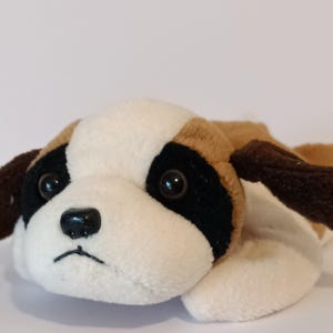Ty Bernie the St. Bernard Beanie Baby. Stuffed Animal Collectible Vintage Dog Toy