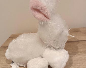 Ganz Lil' Kinz Webkinz Rabbit. Soft Fuzzy White Bunny Soft Toy. 8