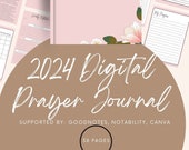 2024 Digital Prayer Journal: Prayer Planner, Digital Prayer Journal, GoodNotes Prayer Journal, Prayer Notes.