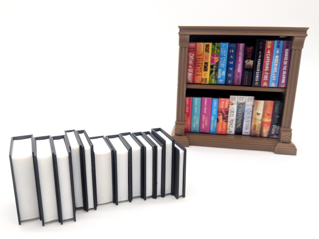 Custom Miniature Bookshelf With 20 Personalized Book Titles | Create a ...