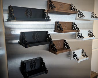 Mini Bookshelf MAGNETS | 3D-printed magnetic bookshelf displays miniature book magnets | Cute gift or decoration for book lovers