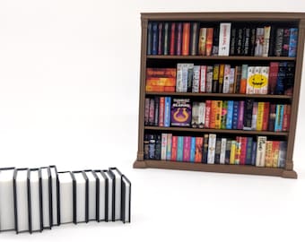 Miniature Book Blanks | 3D Printed Custom Mini Library Set | FREE cover template & tutorial included