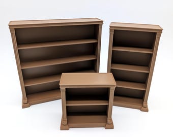 Miniature Bookshelf: 3D Printed Display Shelf for Mini Books