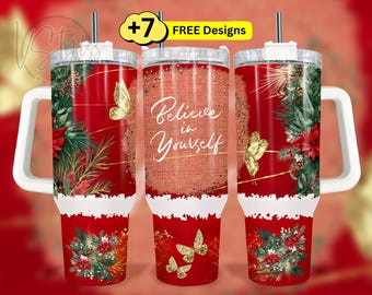 Motivational Tumbler 40 oz Wrap Png Design, 40oz Affirmation Tumbler Wrap Design, Self Care Tumbler 40 oz Sublimation Tumbler
