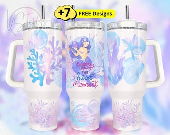 Mermaid Affirmation Tumbler 40 oz Wrap Png Design, 40oz Motivational  Tumbler Wrap Design, Self Care Tumbler 40 oz Sublimation Tumbler