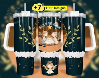 Christian Tumbler 40 oz Tumbler Wrap, Christmas Png 40oz Tumbler Wrap, Merry Christmas Png 40 oz Tumbler, Christmas Tumbler 40oz Tumbler Png