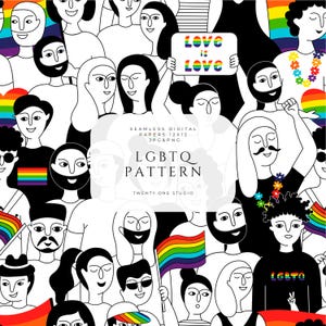 LGBTQ Pride Repeating Pattern, Rainbow Pattern, Vibrant Pattern, Digital File, Fabric Pattern, Sublimation, Seamless Trendy.