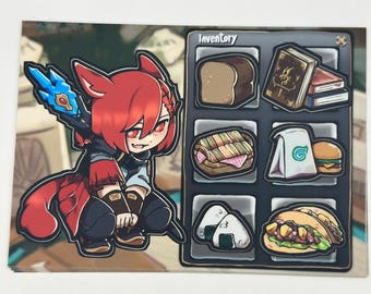 FFXIV G'raha Tia's Inventory A6 sticker sheet