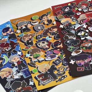 Persona 3/4/5 holo deco sticker sheets