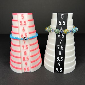 Bracelet Step Sizer and Display Stand, Jewelry Sizer, Jewelry Display, Anklet Step Sizer, Sizing Tool, Bangle Sizing Tower