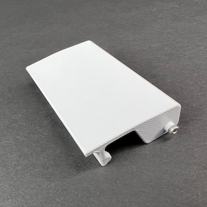 May include: White plastic phone case with a cutout for the charging port.