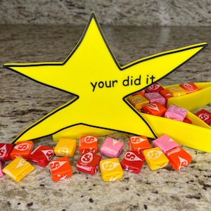 Funny Graduation Gift, Your Did It Star Meme Trophy, Achievement Award, You Did It Gold Star Keychain, Grad Gift Box, Custom Gag Award