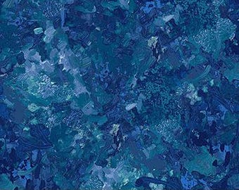 Fabric by the yard - Chroma 108" Wide Quilt Backing - Lapis by Northcott 5713