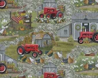 Tela cortada a medida - Farmall Plank Scenic de Sykel Enterprises 5806