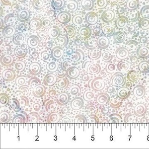 Banyan Classics - Seashell Batik Circles and Dots by Northcott by the yard 3410
