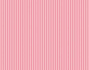 Fabric by the yard - Stripes in Sugar Pink – Riley Blake Designs 5578