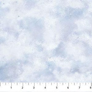 May include: A light blue abstract background with a mottled, cloudy, and textured appearance.