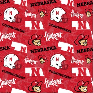 Nebraska Cornhuskers Tone on Tone by Sykel Enterprises by the yard 3499