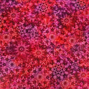 108" Wide Quilt Back - Dancin' Dahlias Digital #12 by the yard 3352