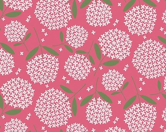 Blooming Color 108" Backing - Fiori Medium Pink by Benartex by the yard 3451