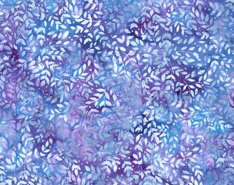 Fabric by the yard - Bali Batik - Hydrangea Packed Leaves by Hoffman 5697