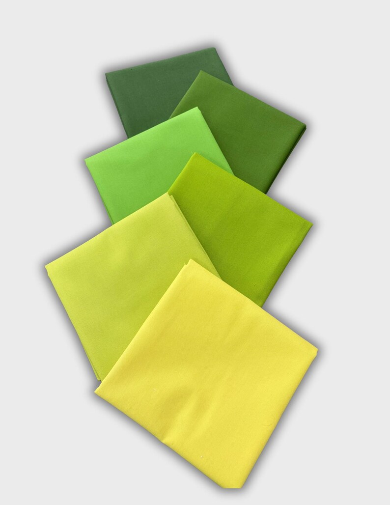 Specially Curated Green Bundle – Half Yard Fabric Bundle - 6302 - Etsy