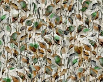 Fabric by the yard - Into the Woods – Fall Leaves by Hoffman Fabrics | Autumn Quilting Cotton 3118