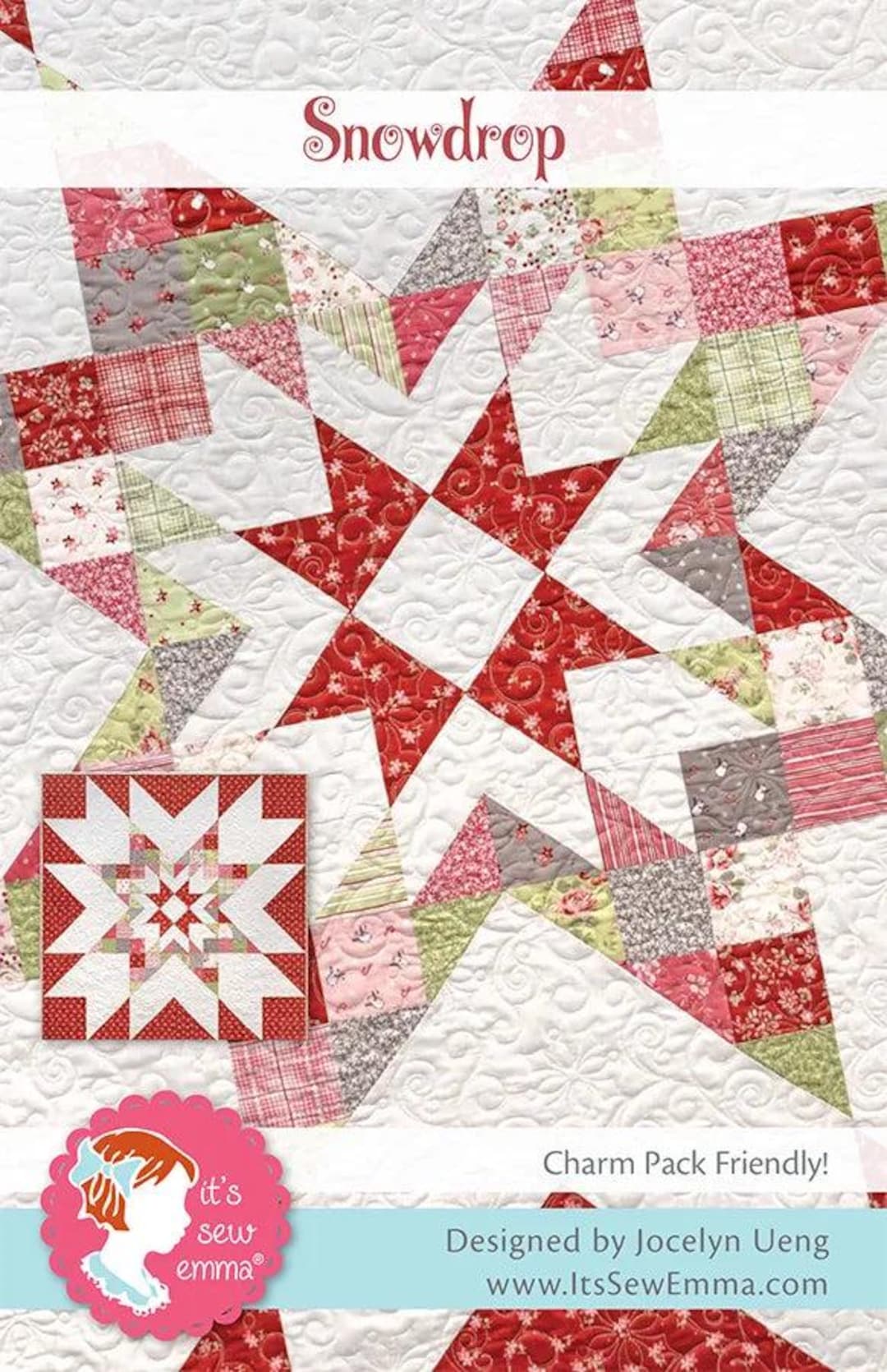 Snow Drop Pattern Snowdrop: A Physical Pattern by It's Sew Emma - Etsy