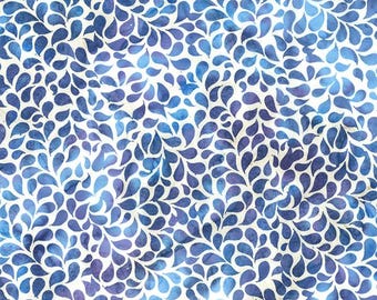 Fabric by the yard - Bali Batik - Breeze Droplets by Hoffman 5696