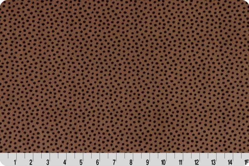 Shannon Fabrics - Extra Wide Dottie Cuddle® Cocoa by the yard 4147