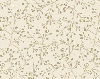 Fabric by the yard - Wishflower 108" Wide Back Tallium Tangle Natural by Benartex 5588